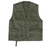 Usura Viaggio Pesca Gilet Multi Pocket Hombres Gilet Lavoro Caccia Oliva Od S-4X