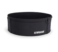 USWE HOFTER Cintura da corsa unisex con tasca per telefono resistente all'acqua, aderente sulla pelle, senza rimbalzi, marsupio per corsa, passeggiate, ciclismo e stili di vita attivi, nero, Large: 89