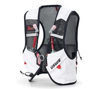 USWE Pace 2L Running Vest - Zaino per l'idratazione con 2 flaconi da 500 ml, zaino per uomo e donna, colore: bianco e nero, taglia S