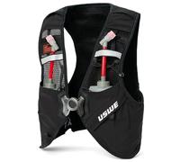 USWE Pace - Gilet da corsa con 2 UltraFlask da 500 ml, zaino per uomo e donna (8L, nero, L)