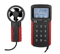 UT361 Anemometro del misuratore del vento anemometro flusso di flusso tachimetro L'anemoscopio può misurare la velocità di temperatura/velocità del vento/conta del vento,Letture Accurate