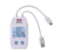 UT658 USB Tester Detector Monitor di Tensione e Corrente Prova Dei Caricabatterie, Cavi, Capacità Delle Banche di Potenza (Doppia Interfaccia Tipo A e Tipo C)