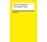Uta Eichler Søren Kierkegaard G Der Begriff Angst (Reclams Universal (Tascabile)