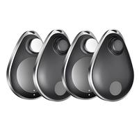 Utag GPS Tracker 4 Pack, Key Finder funziona con Apple Find My (solo iOS), impermeabile IP67, protezione della privacy, modalità persa, tracker Bluetooth certificato Mfi per bambini, anziani, animali