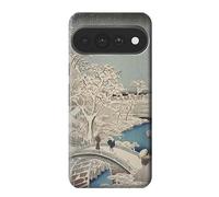 Utagawa Hiroshige Drum Bridge Yuhi Hill in Meguro custodia per Google Pixel 11 Pro XL