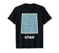 Utah Forget Me Not Flower Floral State Maglietta