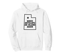 Utah Make Antelope an Island Again Great Salt Lake Felpa con Cappuccio