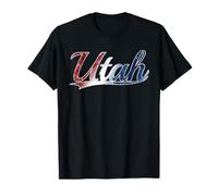 Utah Patriotic Red White And Blue USA American Pride Maglietta