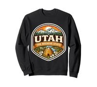 Utah The Beehive State Souvenir Viaggio Visitatore Memorabilia Felpa