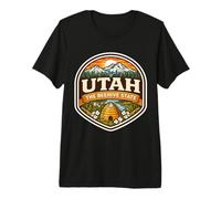 Utah The Beehive State Souvenir Viaggio Visitatore Memorabilia Maglietta Premium