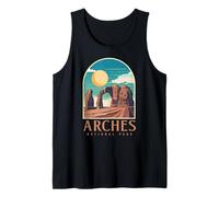 Utah Vintage Retro Hiking Camping Arches National Park Canotta