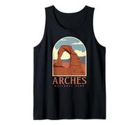 Utah Vintage Retro Hiking Camping Arches National Park Canotta