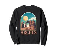 Utah Vintage Retro Hiking Camping Arches National Park Felpa