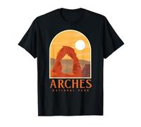 Utah Vintage Retro Hiking Camping Arches National Park Maglietta