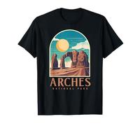 Utah Vintage Retro Hiking Camping Arches National Park Maglietta