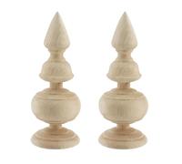 UTALIND 6,1 x 16,3 cm, elementi decorativi in legno non finiti in stile romano con viti per progetti fai da te, decorazione domestica, scale, casetta degli uccelli, mobili per letti (confezione da 2)