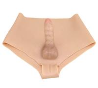 Utandine per Pene Mutandine in Silicone Gaff Mutandine da Crossdresser per Uomo e Donna,Triangolo Pene con Osso Attivo per Transdressing Transgender Trans,Ap70y