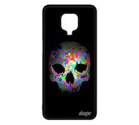 utaupia Coque Crane pour Redmi Note 9s Silicone Tete de Morte Emo Inferno Halloween Rosa Metal Rigida Symbol Peur Pirate Made in France pour Xiaomi