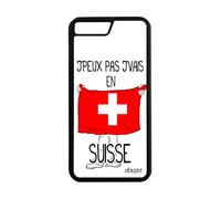utaupia Coque Silicone je peux Pas j'vais en Svizzère pour iPhone 8 Plus Smartphone a