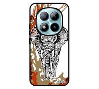 utaupia Cover Elephant per Redmi Note 15 Pro 5G Silicone Ganesh Art Cover africana Marrone Grafica 4G Motivo Telefono Animale Albero per Xiaomi