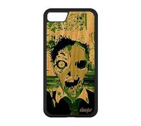 utaupia Cover in legno Zombie per iPhone SE 2022 in silicone per smartphone scheletro custodia per città fine del mondo Halloween Telefono spaventoso
