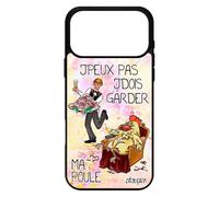 utaupia Cover in silicone per iPhone 17 Pro Max j'peux Pas j'j'devois Mantenere la mia gallina viola comico Case Disegno antiurto Drole Papà Umorismo Gallo