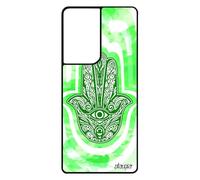 utaupia Cover in silicone per Samsung Galaxy S21 Ultra Main de Fatma la Hamsa Original Gomma Occhio Simbolo Portatile Talismano berbere 4G