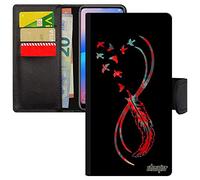 utaupia Cover Infinita per Samsung S24 Multicolore Simbolo Piuma Uccello 4G Case Cover Bella Rosso Colore Senza Fine Antiurto di Galaxy