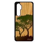 utaupia Cover Legno Silicone Alberi mi Note 10 Lite A Buon Mercato Antiurto Design Pittura Marrone Ecolo Smartphone Paesaggio Ecologia Ramo per Xiaomi