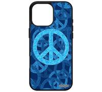 utaupia Cover Peace and Love per iPhone 16 Pro Max Silicone Pace e Amore Tatuaggio Filosofia Immagine Rasta Telefono Reggae Motivo Nero &