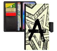utaupia Cover per iPhone 14 con aletta a portafoglio Anarchia, simbolo comunista, bumper di protezione filosofia rivoluzione né Dio né Maestro