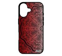 utaupia Cover per iPhone 17 in silicone Mandala mobile orientale mistica stampata a buon mercato solido rosone buddismo rosso colore