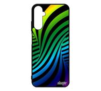 utaupia Cover per Samsung Galaxy A05S Silicone Illusione ottica Gomma Multicolore Mirage Verde Effetto Portatile Cover Metal Gay Pride