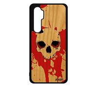 utaupia Cover per Xiaomi mi Note 10 Lite Legno Silicone Testina di Morte osso Telefono Rigida Maschera Rossa Custodia Sangue A Buon Mercato Crane Techno Spaventoso