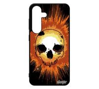 utaupia Cover rigida per Samsung S24 in silicone con teschio e scheletro portatile, fantastica esplosione di inferno, antiurto, vecchia scuola di Halloween per Galaxy