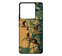 utaupia Cover rigida per uccelli gabbiani Redmi Note 13 Pro 5G Legno Silicone Marino Mare Animali Nero Case Nature Design Blu Foglie di Xiaomi