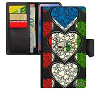 utaupia Custodia a libro per Apple iPhone 12 Mini in finta pelle, motivo: guinea, equatoriale, guineen, coppa africana I Love Original