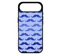 utaupia Custodia per iPhone 17 Air Silicone Baffi Cappello Melone Portatile Stampa Personalizzata Motivo Pipa Blu Vintage Uomo Nero