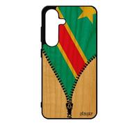 utaupia Custodia per Samsung S25 in silicone con bandiera rdc Congo Kinshasa congolese per Galaxy Coppa africa Can SM-S931B/DS jo