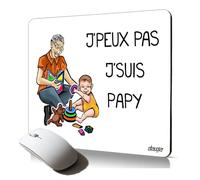 utaupia Tappetino per mouse morbido j'peux Pas je je suis Papy Papi humour Regalo accessorio per computer di qualità Drole ed estetico