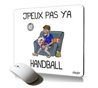 utaupia Tappetino per mouse morbido j'peux Pas y'a Hand Accessorio per computer Supporter jpeux Testo Regalo Drole Humour Pallamano