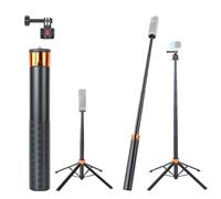 UTEBIT 150 cm Asta Selfie Treppiede, Supporto per fotocamera con 4 piedi