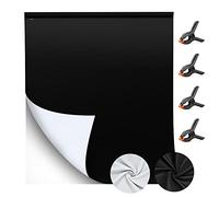 UTEBIT 2 in 1 Sfondo Fotografico Nero e Bianco, 1.5 x 2m Fondale Fotografico Con 4 Morsetti a Molla, Lavabile Sfondi per Fotografia e Videografia(Stirare a Bassa Temperatura)