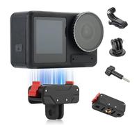 UTEBIT Supporto Magnetico per DJI Osmo Action 5 Pro - Montaggio Rapido per Accessori Camera Osmo Action 4/3, Adattabile per Tripodi, Selfie e Vlogging (Foro per Viti 1/4'')