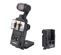 UTEBIT Supporto magnetico per DJI Osmo Pocket 3, Adattatore di Espansione per Accessori Multifunzione Pocket 3 con Magnete su Scrivania, Superficie Verticale, Regolabile a 180°