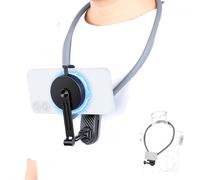 UTEBIT Supporto magnetico per telefono cellulare, regolabile a 360 gradi, supporto magnetico per telefono pieghevole a piacimento con GoPro/DJI /Insta360/ iPhone/Android (grigio)