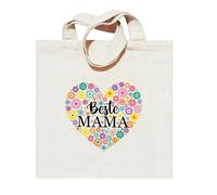 UTEFIF Borsa in tessuto - Best Mama der World, regalo per mamme, regalo per la mamma per compleanno, idea regalo per la mamma, b, 20x20x1 cm