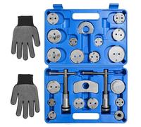 Uten 22 Pezzi Set di Ripristino Pistone del Freno, Arretratore Pistoni Freno Pistone Resetter Set Pistone Resetter, Kit di Attrezzi Professionale per Aprire l'auto