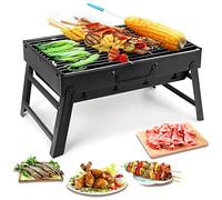 Uten Barbecue Carbone Portatile, Grill Barbecue Carbone Griglia Barbecue per 3-5 Persone Cottura alla Brace Ottima Griglia Trasportabile Giardino Terrazza Campeggio Picnic