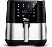 Uten Friggitrice ad Aria 5,5 Litri, 1700W Friggitrice Senza Olio, Aspetto Squisito, Touch Screen ad Alta Definizione, Air Fryer con 7 Programmi, Senza PFOA&BPA, Ricette PDF